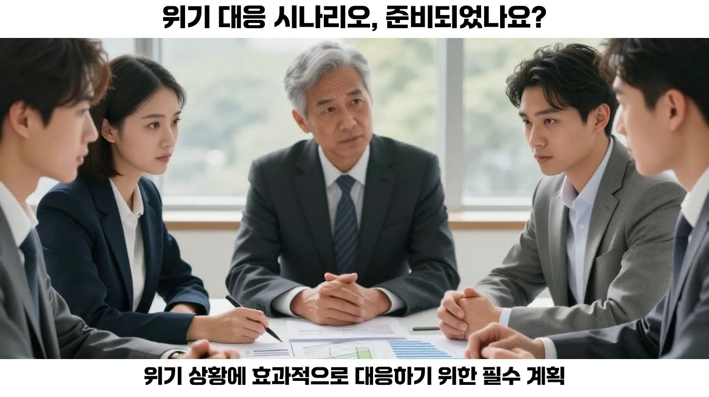 첫번째, 위기 대응 시나리오는 모든 조직이나 기관에서 필수적으로 준비해야 할 중요한 계획입니다.