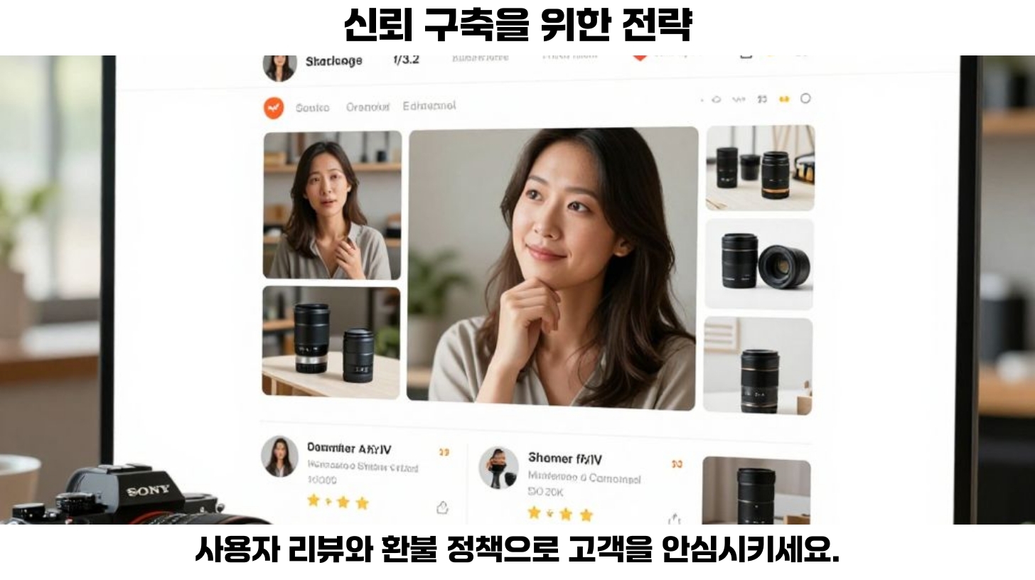 결제 직전 이탈을 막는 핵심 전략: 성공적인 온라인 쇼핑의 비밀 5 신뢰도를 높이는 전략