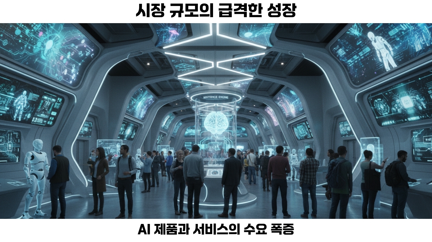 AI 시장 규모의 급속한 성장과 그 요인