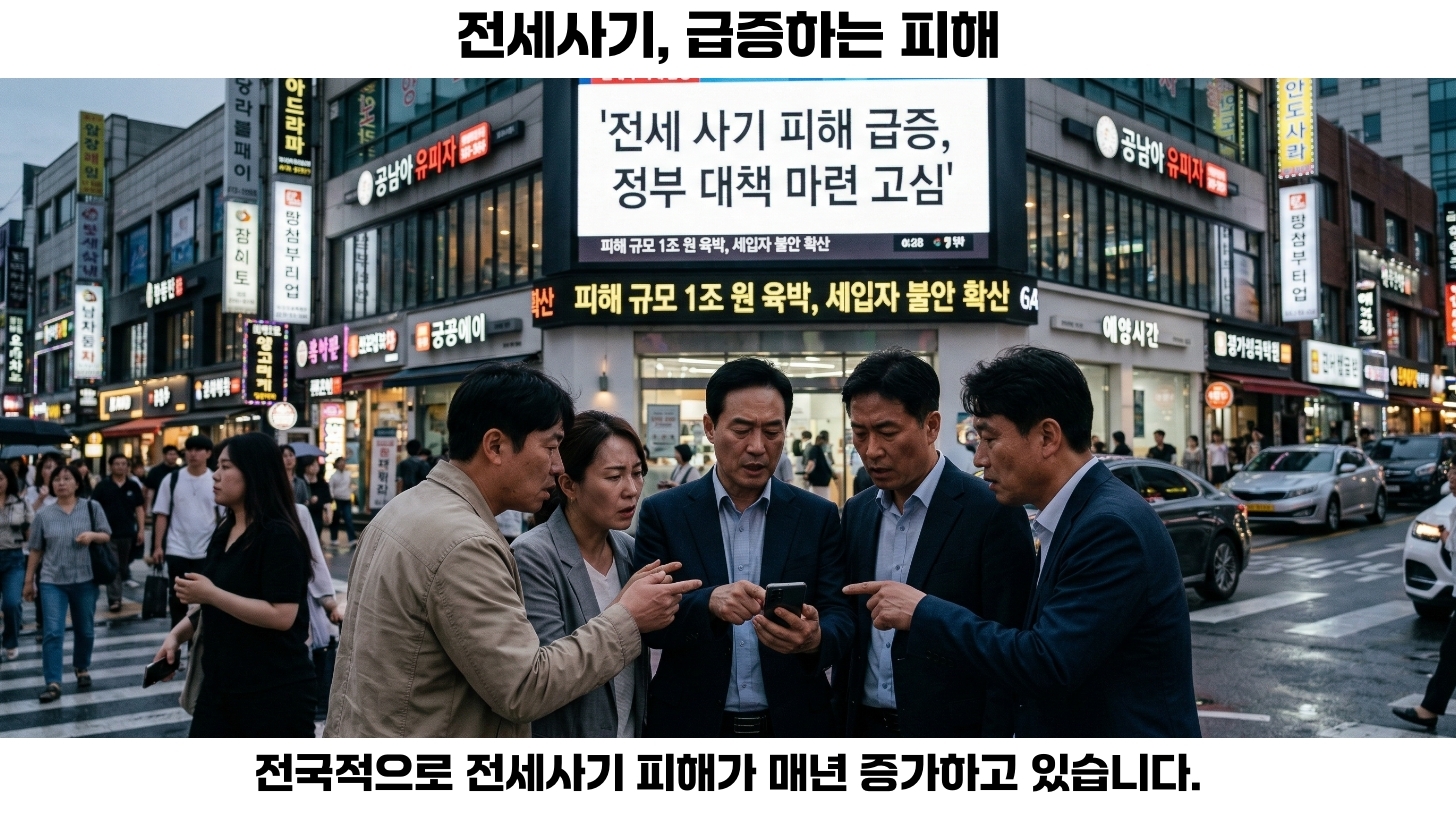 전세사기 피해 건수의 충격적인 증가 추세