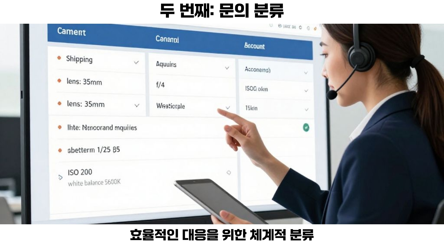 반복 문의 데이터화: 고객 지원 혁신을 위한 첫걸음 4 세번째, 수집된 데이터 활용은 FAQ 개선, 챗봇 답변 업데이트, 그리고 상담 스크립트 정비로 이어져야 합니다.