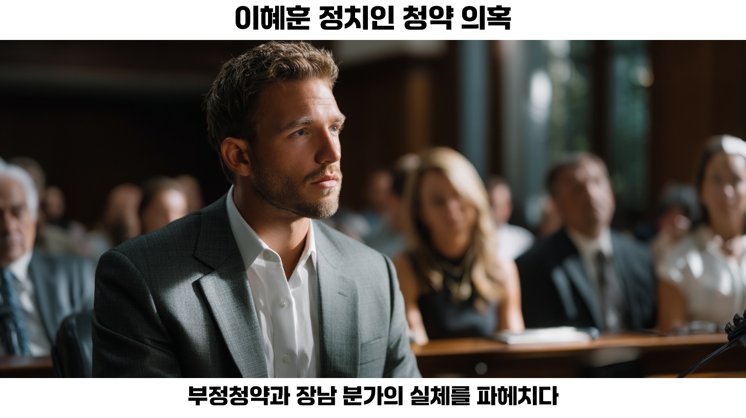 청약 의혹의 시작: 이혜훈의 정치적 배경 살펴보기
