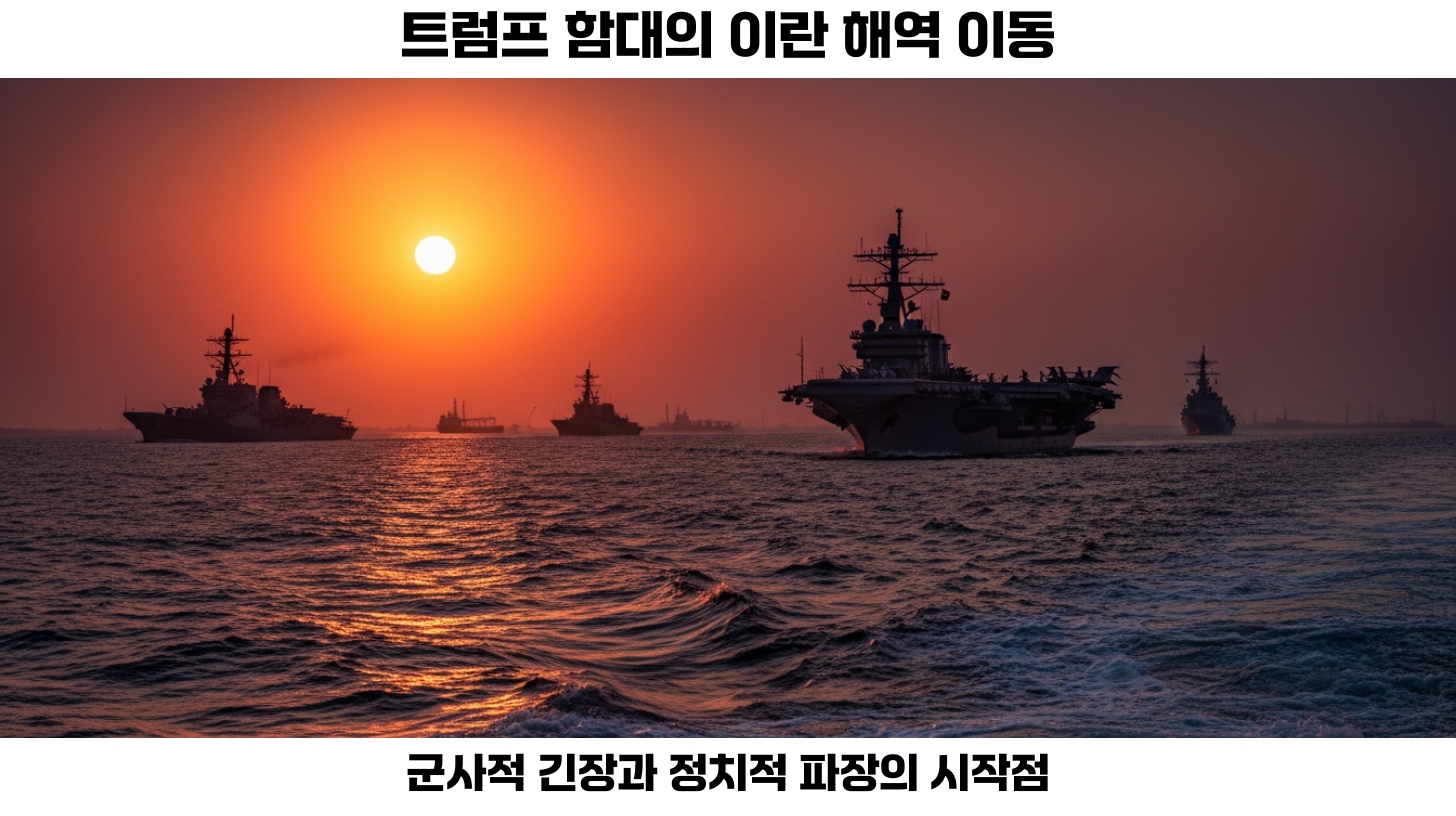 트럼프 함대 이란 이동: 중동 국제 정세에서 군사적 긴장과 정치적 영향 분석 2 트럼프 행정부의 군사적 전략과 이란 대응