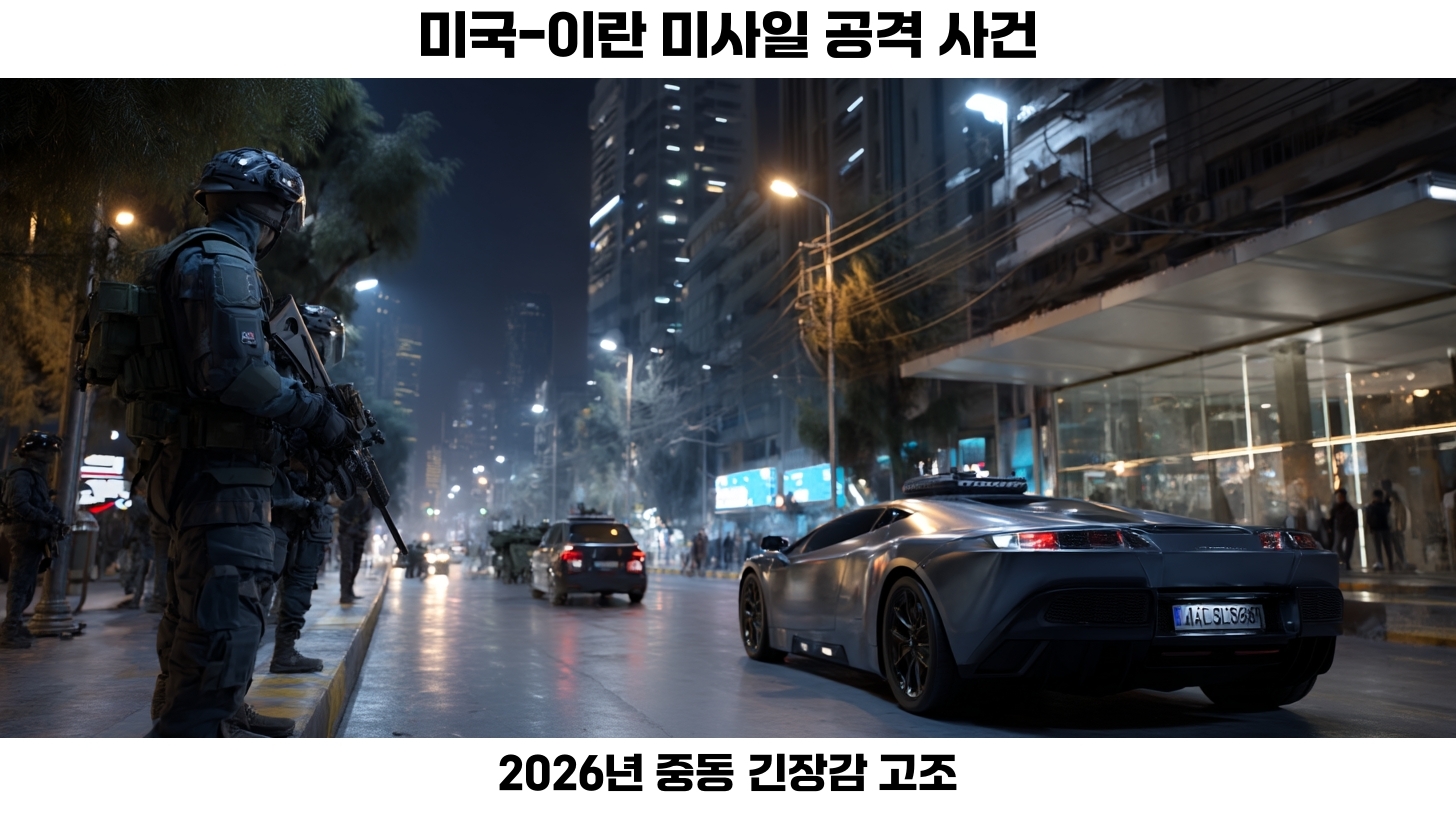 2026년 미국 이란 미사일 공격 후 중동 긴장감