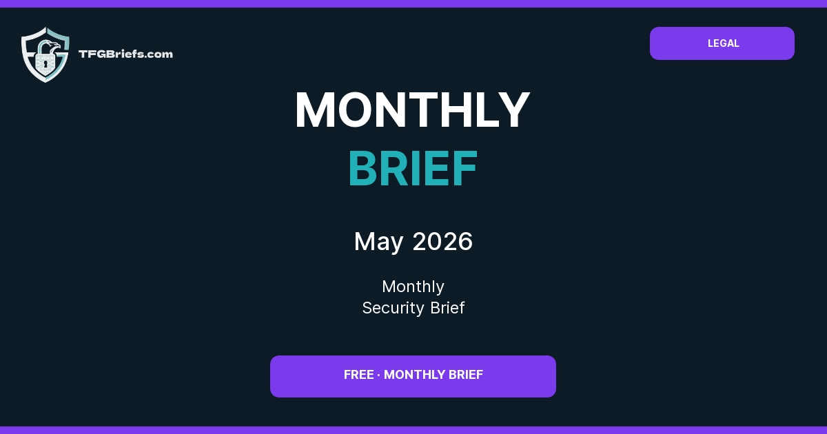 Legal Monthly Cybersecurity Brief — May 2026