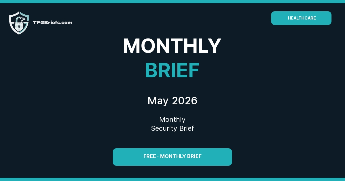 Healthcare Monthly Cybersecurity Brief — May 2026