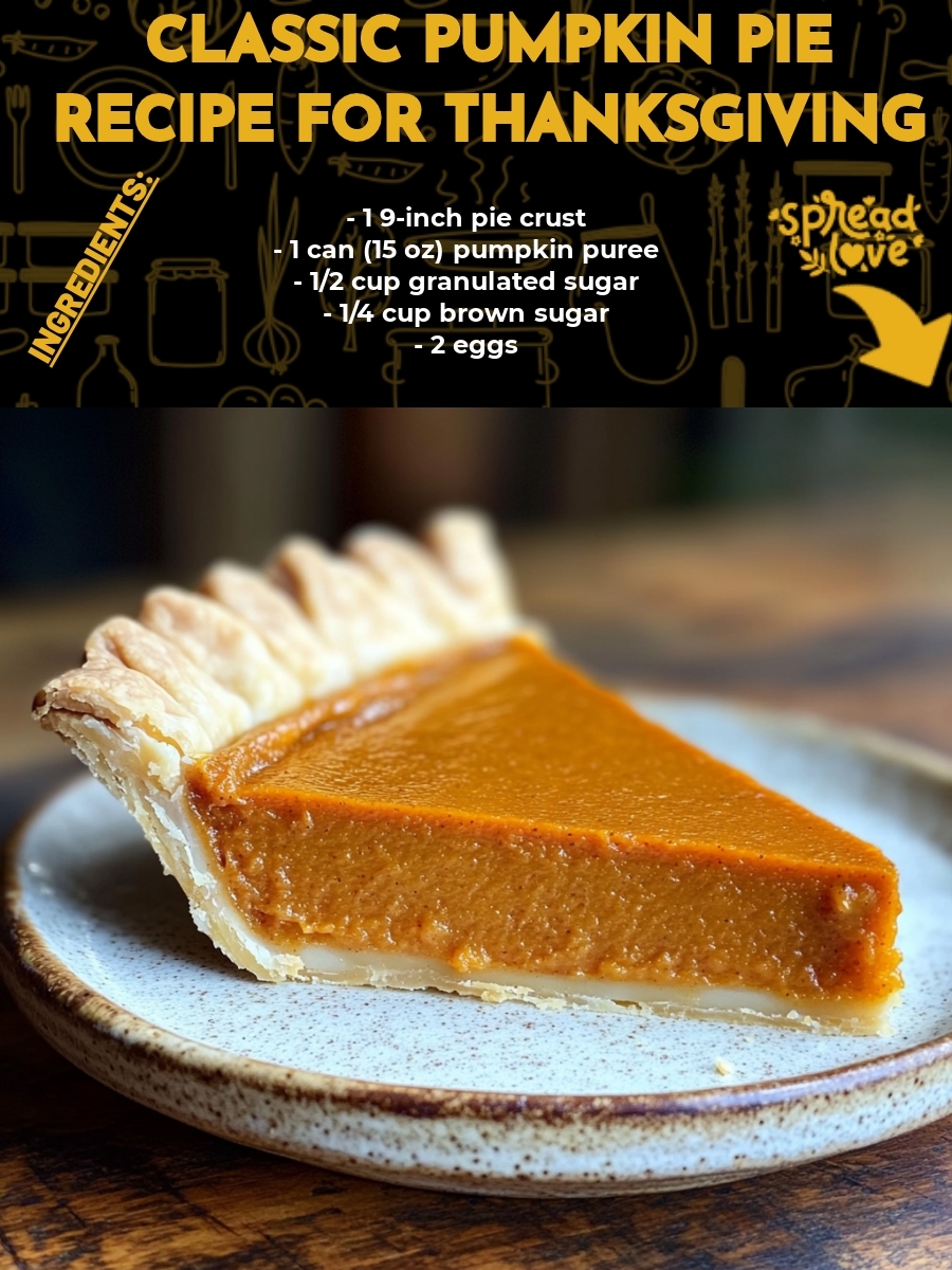 Classic Pumpkin Pie Recipe for Thanksgiving