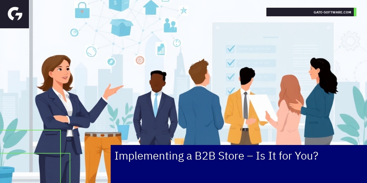 Business person reviewing B2B ecommerce strategy on laptop