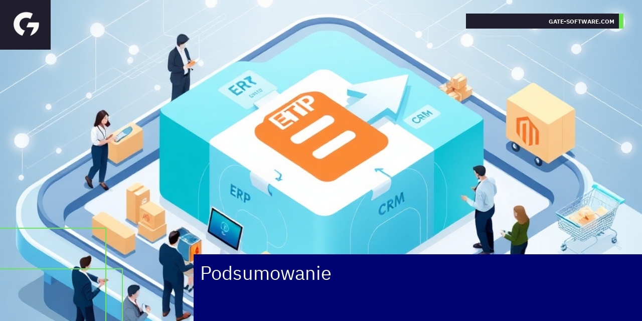 Schemat integracji ERP CRM i Magento 2