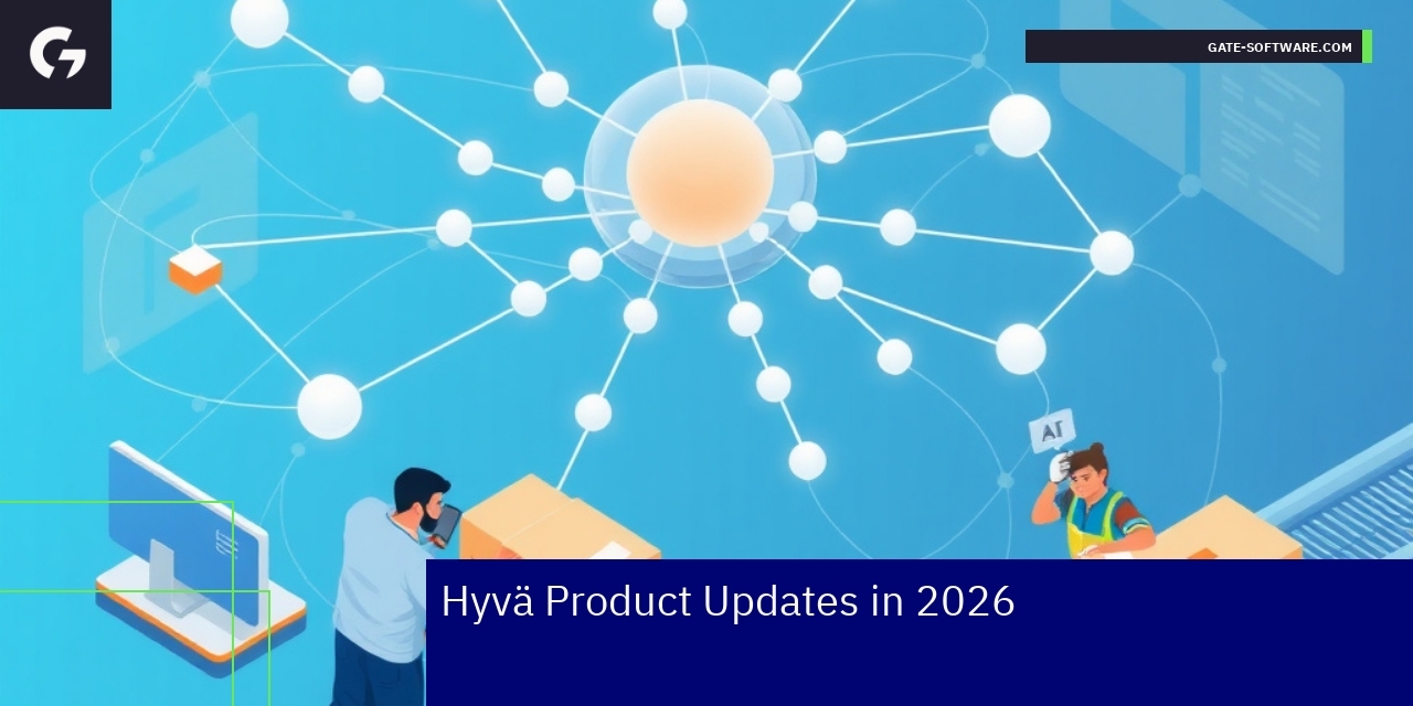 Dashboard showing Hyvä product feature updates and metrics