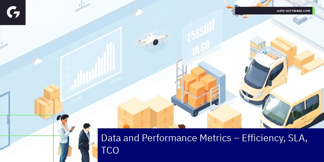 Key Operational Metrics of Gate-Software UiR Projects Graph showing efficiency and SLA performance metrics