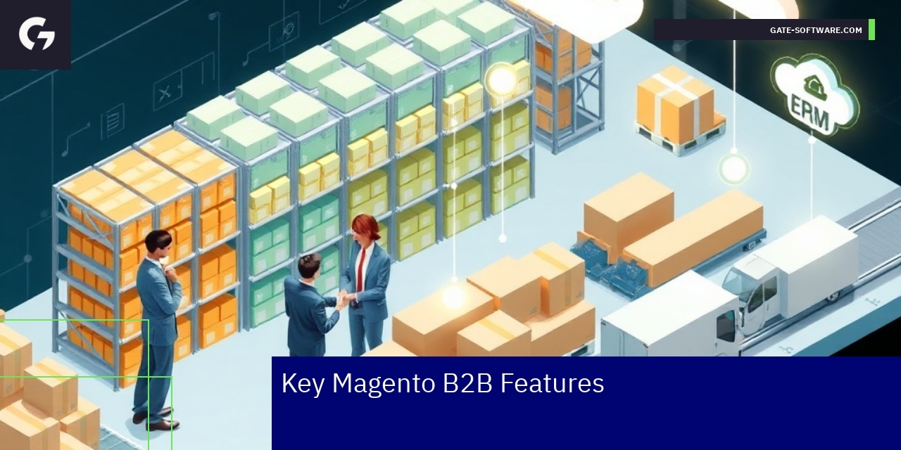 Key Magento B2B Features Overview Magento B2B software features and integrations overview
