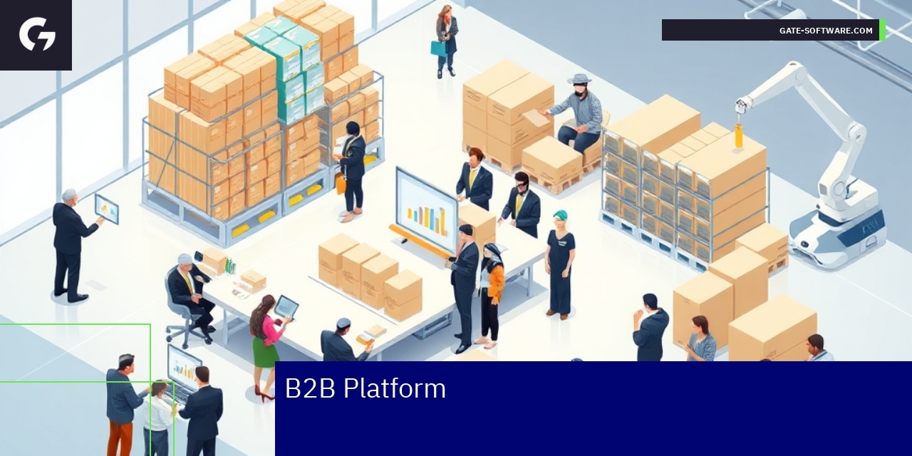 Magento 2 B2B Features and System Overview Diagram showing Magento 2 B2B system features