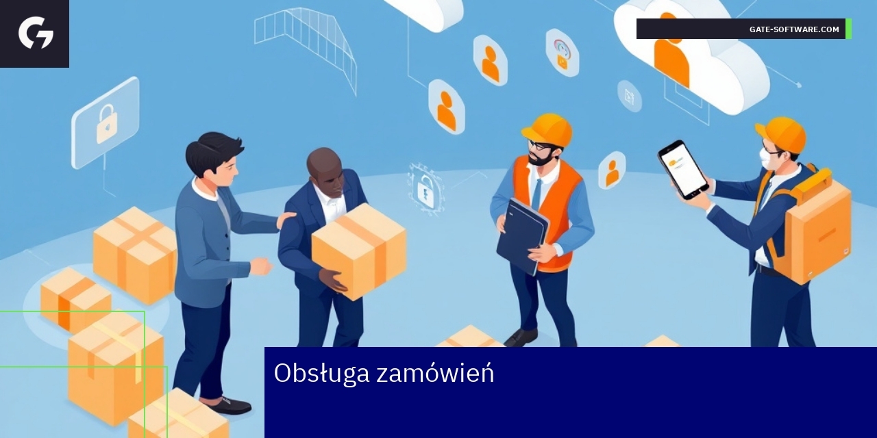 Schemat zarządzania zamówieniami i uprawnieniami