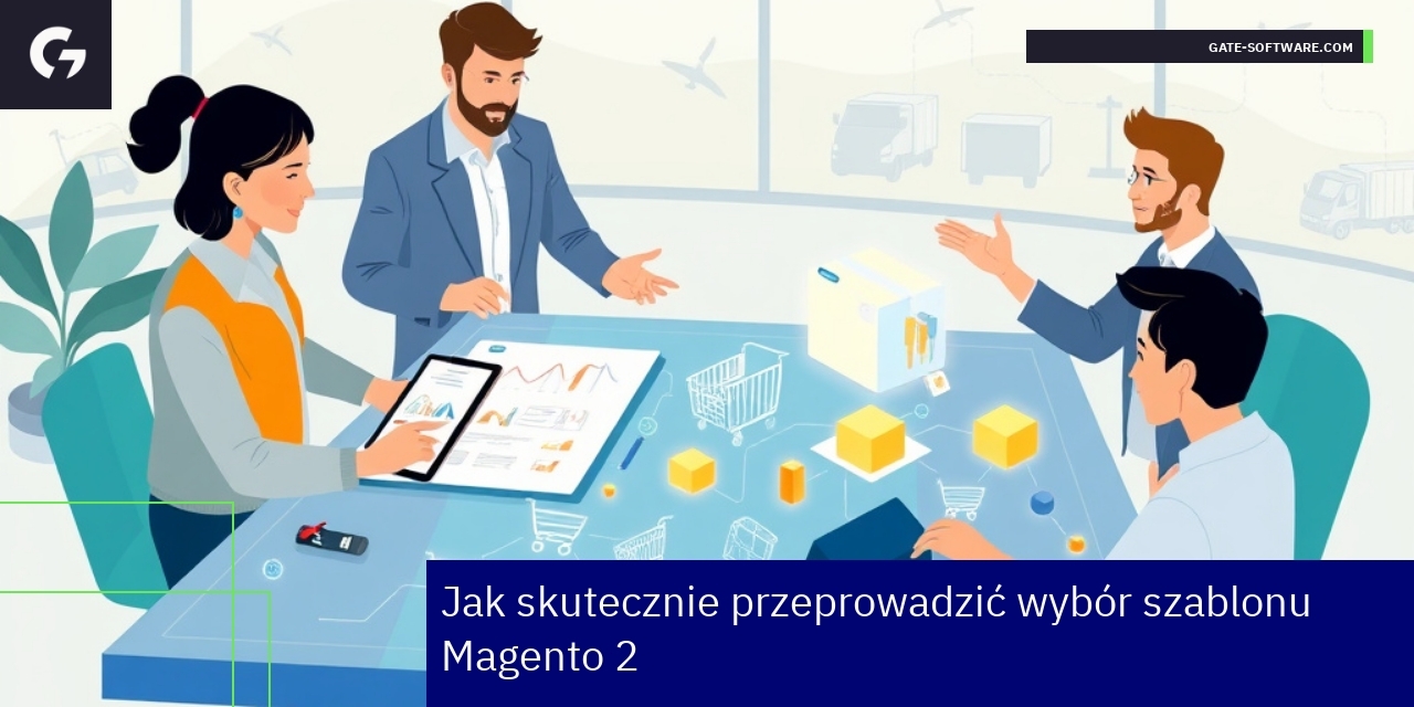 Wybór szablonu Magento 2 w e-commerce Schemat wyboru szablonu Magento 2 w sklepie online
