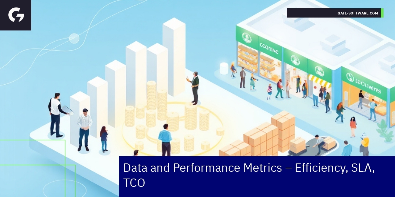 Graphs showing project efficiency and performance metrics