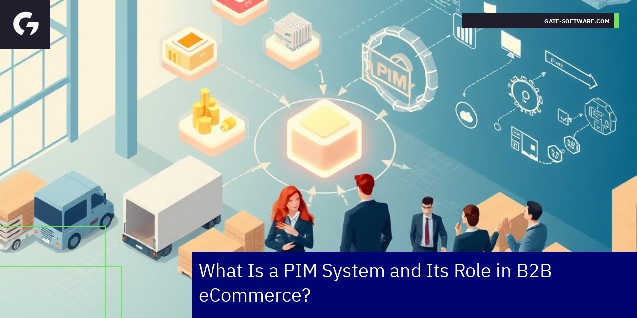 Diagram showing PIM roles in B2B eCommerce