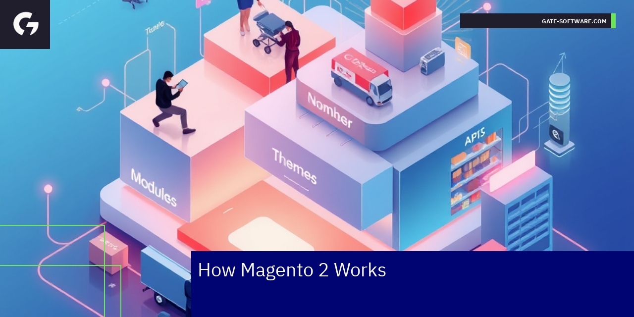 Diagram of Magento 2 and Hyva front-end components