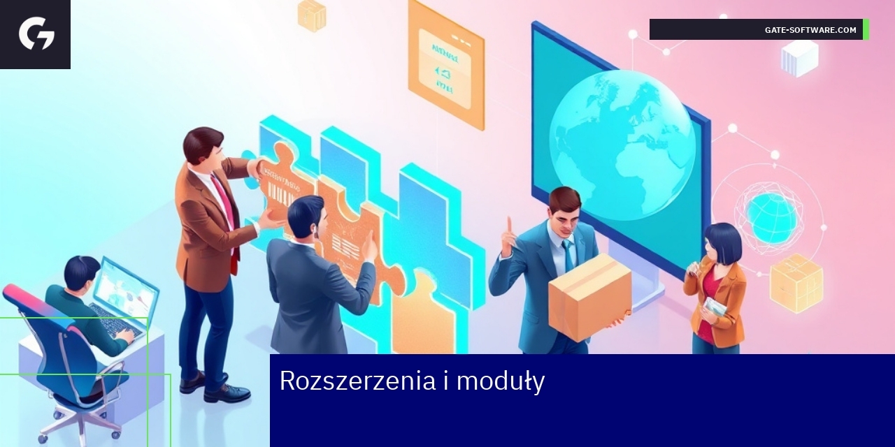 Schemat przedstawiający moduły Magento 2 i ich funkcje