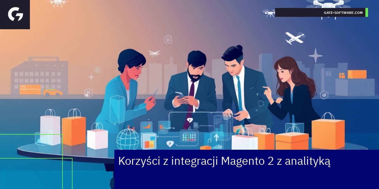 Grafika przedstawiająca analizę danych e-commerce