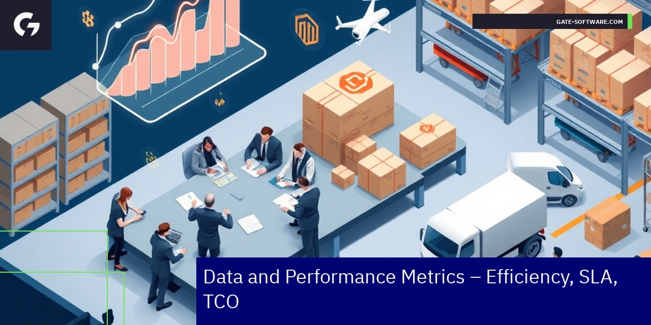 Graph showing B2B project efficiency and metrics