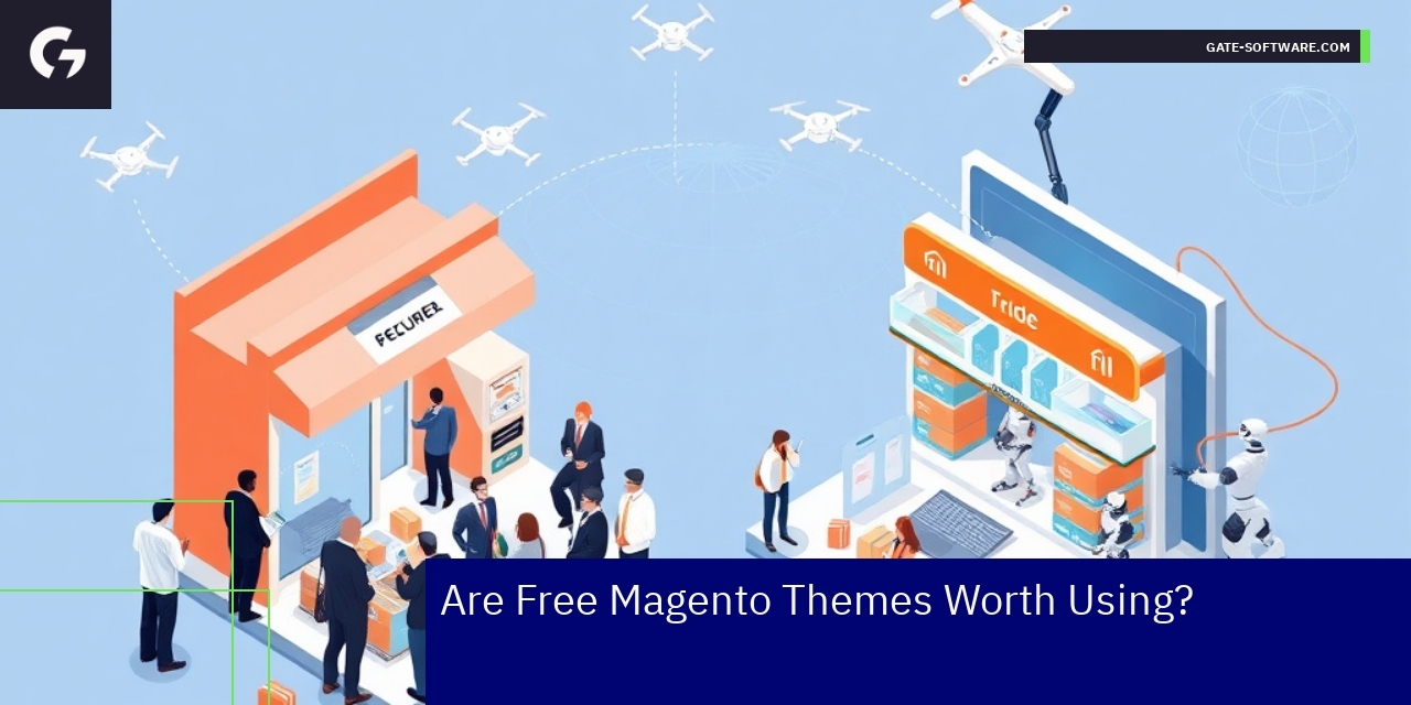 Comparison chart of free and paid Magento themes features
