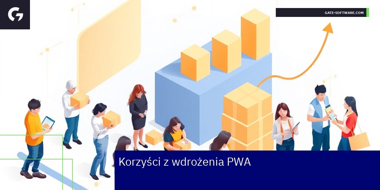 Ilustracja przedstawiająca korzyści Magento PWA