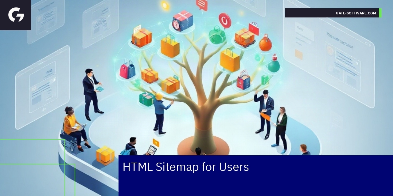 Diagram of HTML sitemap structure on Hyva website