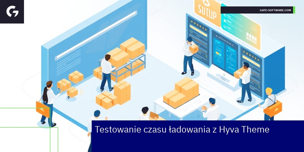 Wykres pokazujący poprawę czasu ładowania sklepu internetowego