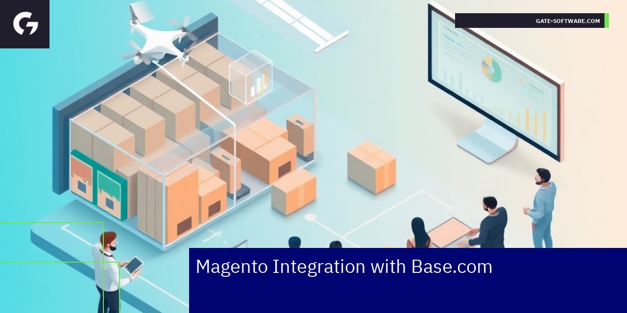 Dashboard showing analytics and Magento integration metrics