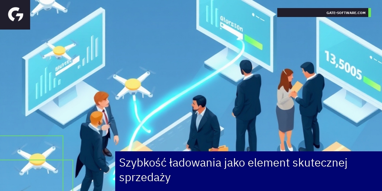 Szybkie ładowanie strony internetowej na ekranie komputera