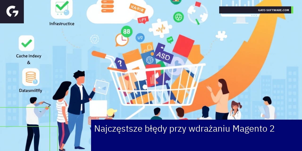 Schemat błędów i problemów podczas wdrażania Magento 2