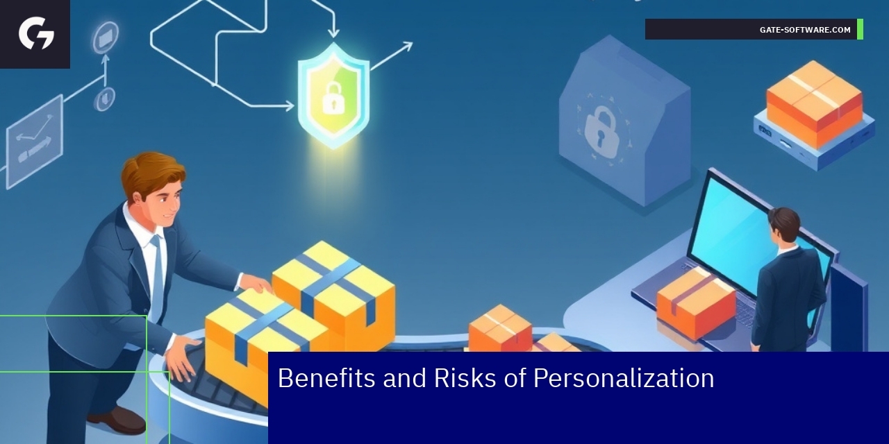 Diagram showing B2B personalization benefits and risks