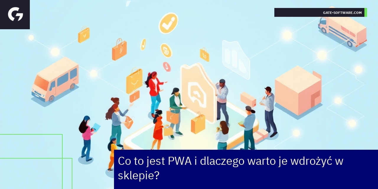 Schemat funkcji i korzyści Progressive Web App