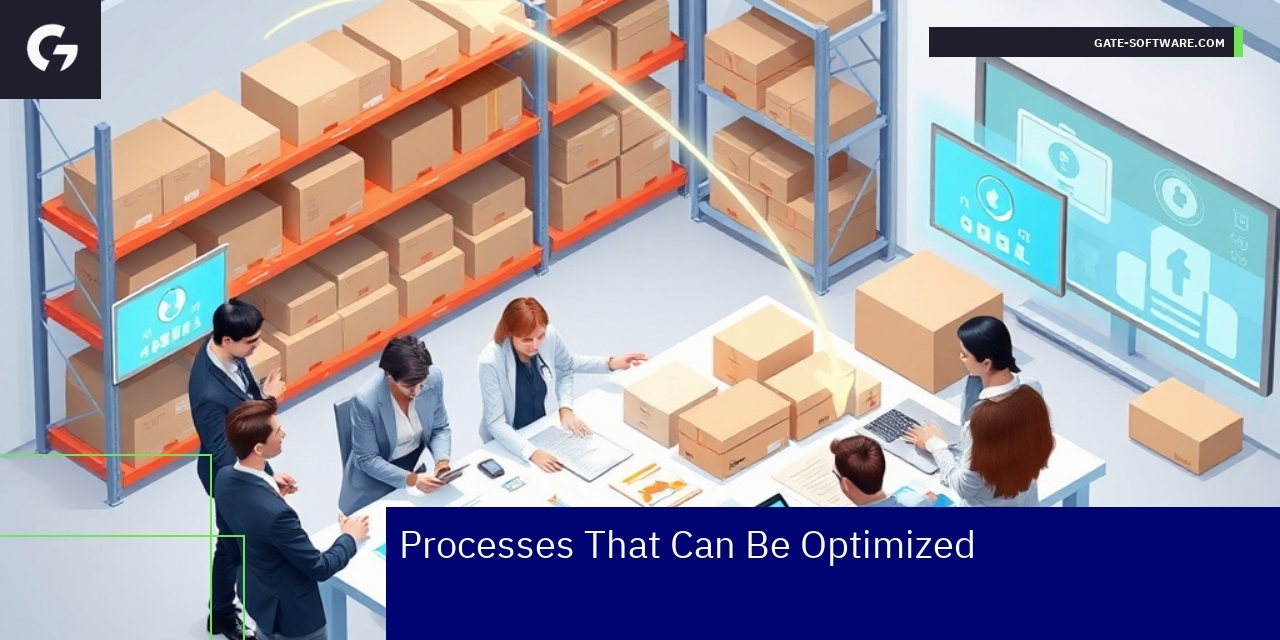 Business process charts with order and pricing icons