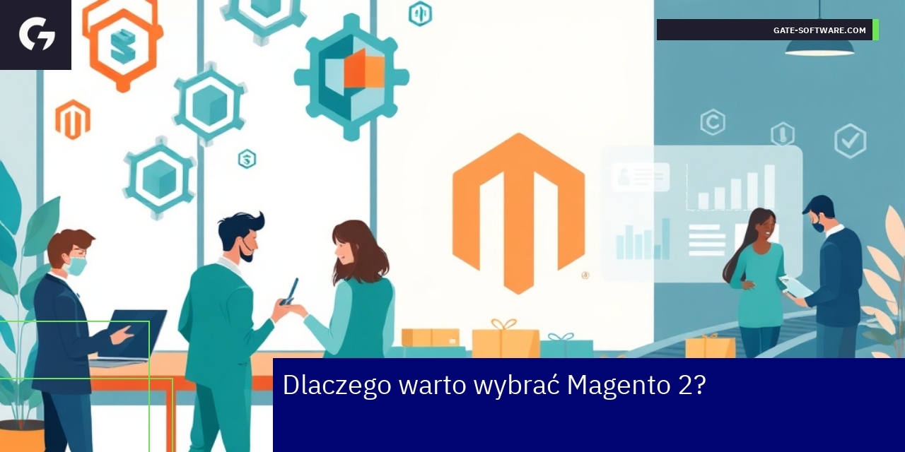 Zarządzanie i rozwój sklepu Magento 2 Ekran dashboardu Magento z wykresami i danymi