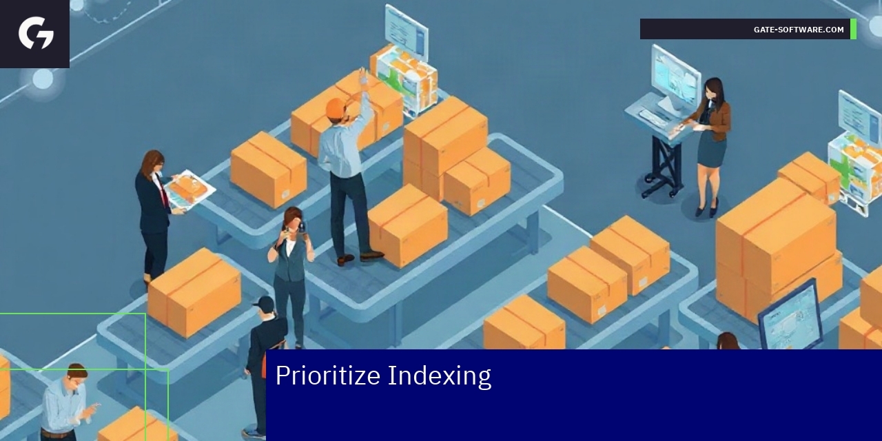 Diagram showing indexing process and data retrieval