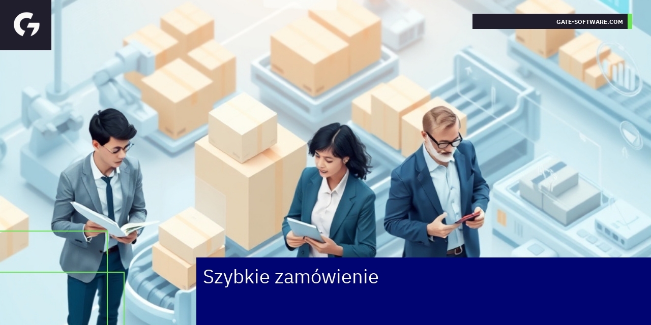 Grafika przedstawiająca proces zarządzania zamówieniami
