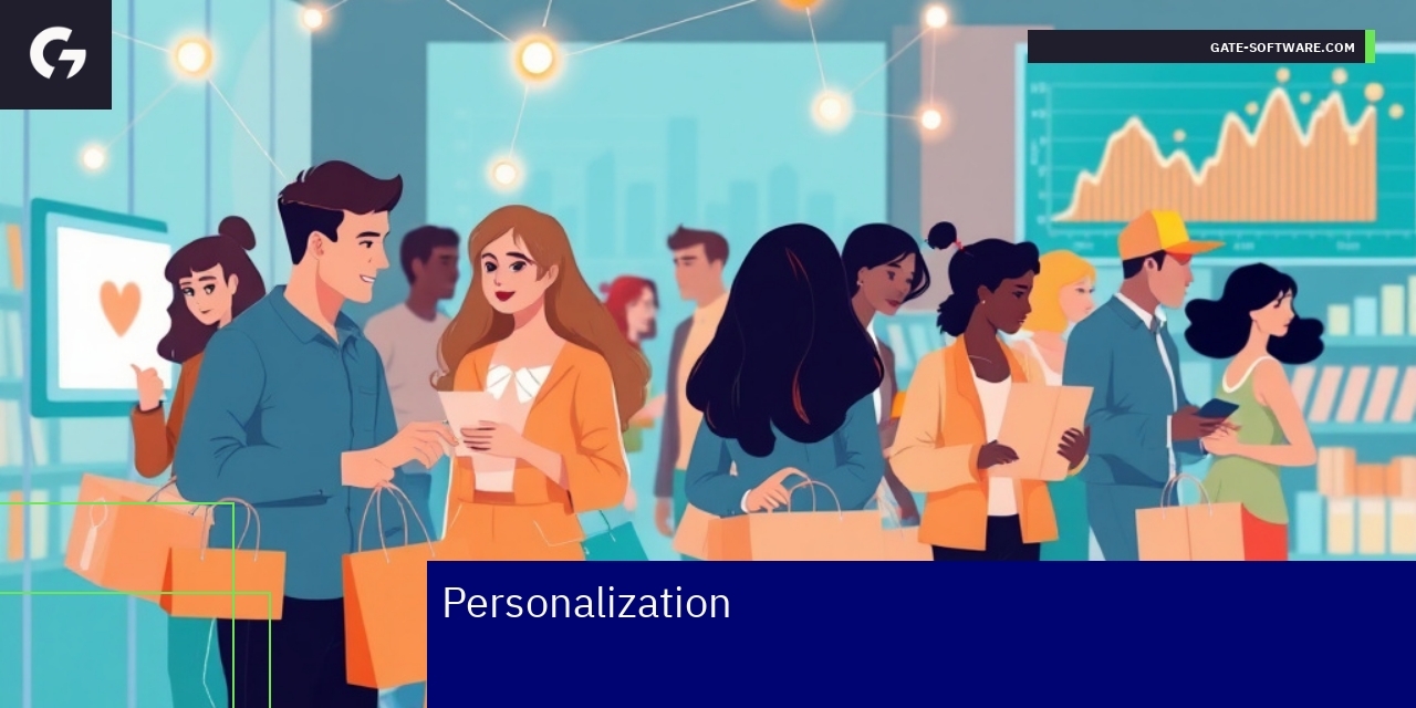 Illustration of AI-driven personalized shopping experience