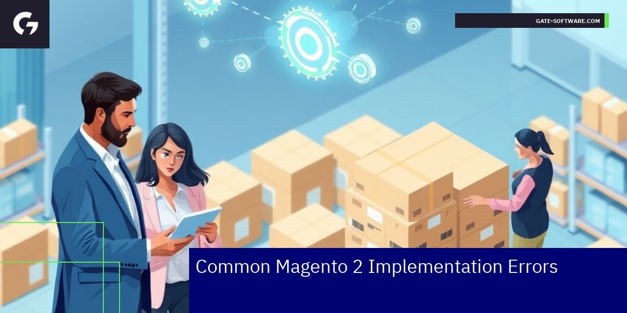 Illustration showing Magento 2 B2B errors and features