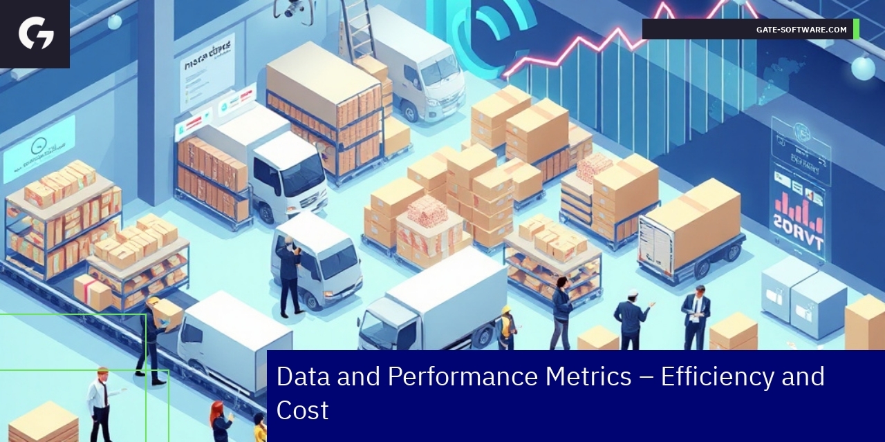 Graphs showing B2B metrics and efficiency improvements