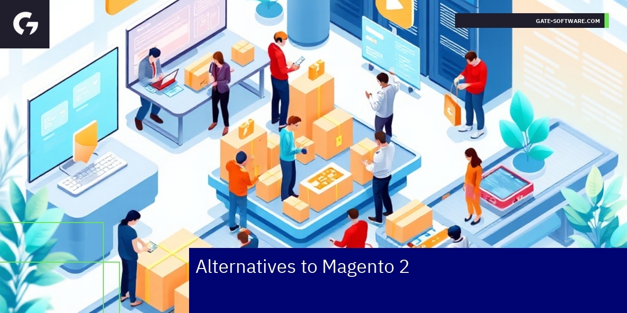 Top Alternatives to Magento 2 E-Commerce Platforms Logos of popular e-commerce platforms alternatives