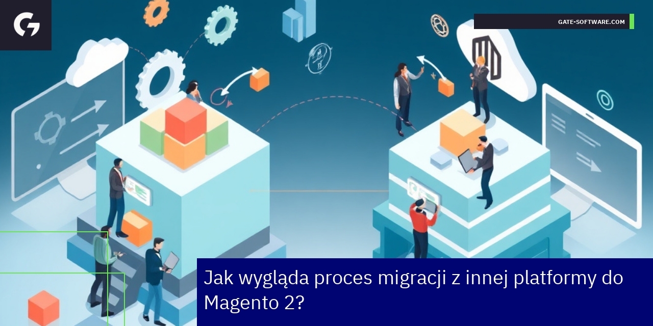 Diagram procesu migracji i integracji Magento 2 B2B