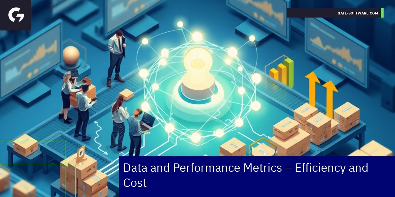 Magento 2 B2B Efficiency and Performance Metrics Graph showing Magento 2 efficiency metrics and performance