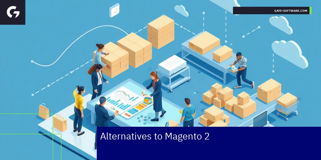 Key Alternatives to Magento 2 for eCommerce Comparison of major eCommerce platform logos