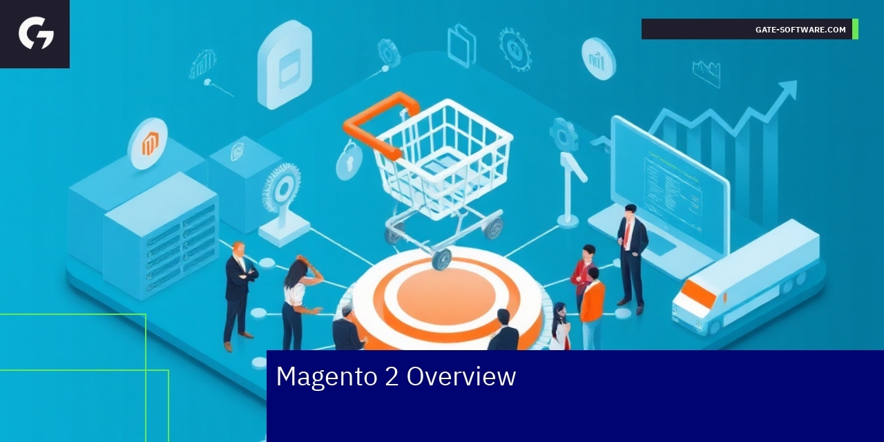 Magento 2 Support and Maintenance Overview Magento 2 e-commerce platform maintenance illustration