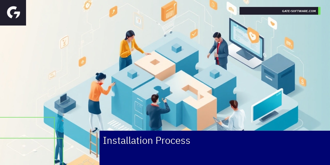 Diagram showing UiR installation steps in Magento