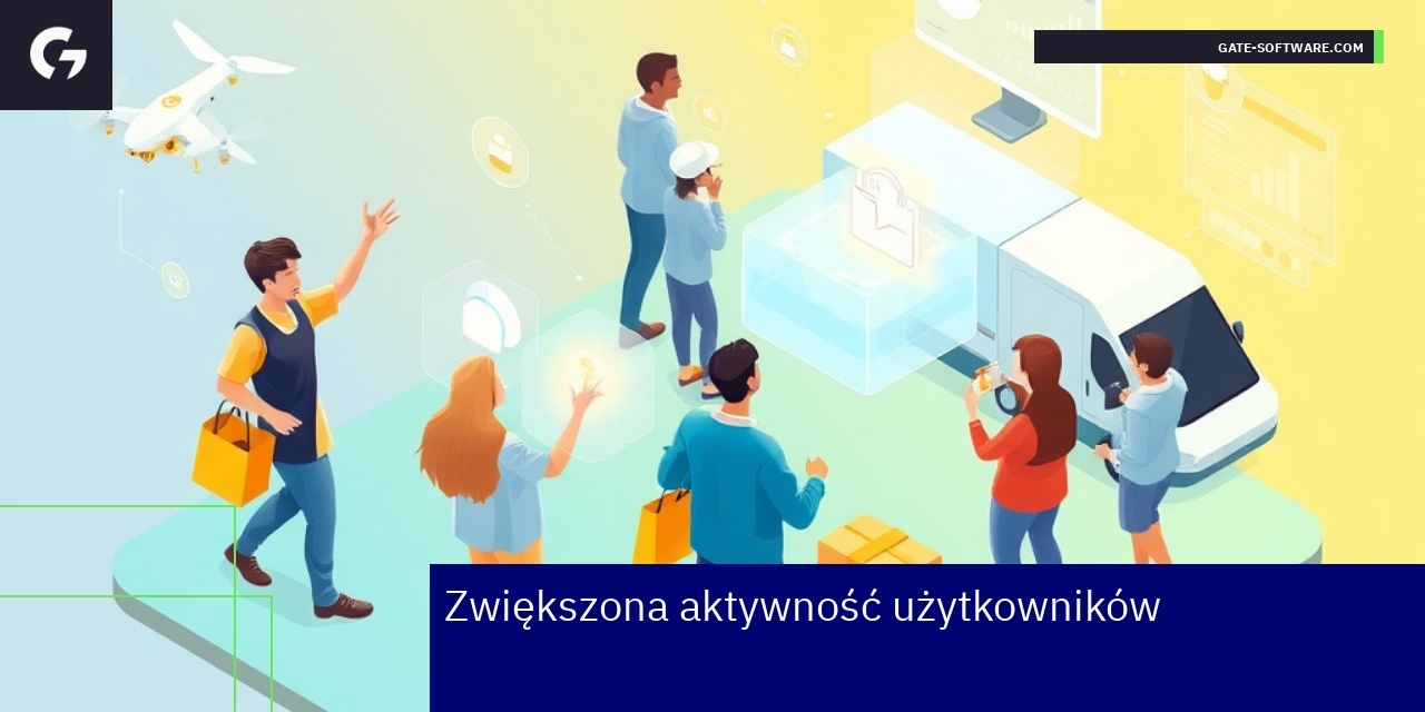 Schemat pokazujący zaangażowanie użytkowników PWA