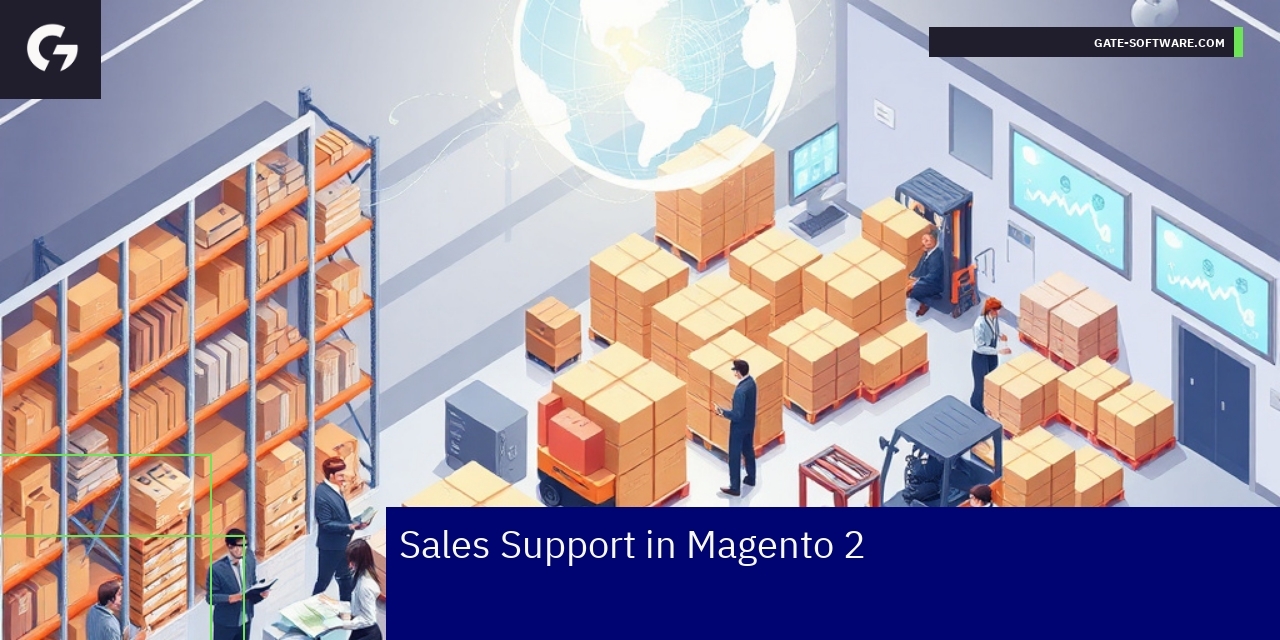 Magento 2 dashboard showing sales analytics and inventory