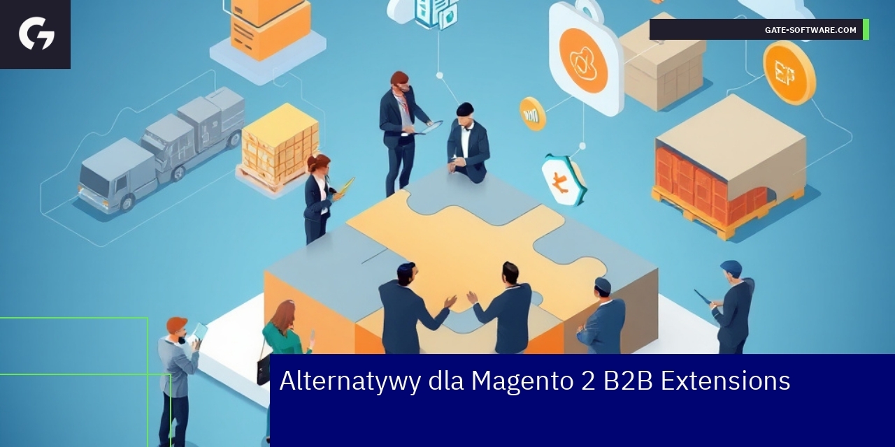 Schemat funkcjonalności i integracji rozszerzeń B2B
